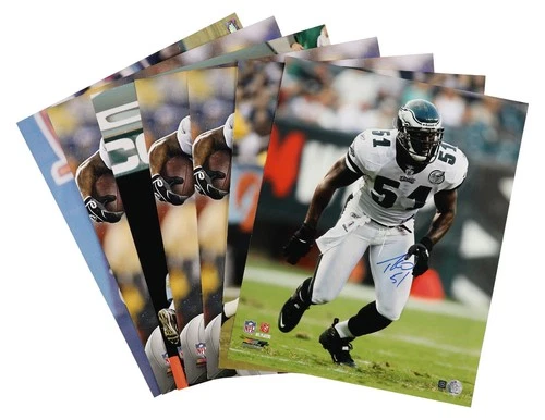Lot of (7) Philadelphia Eagles Signed 16"x 20" Prints - Beckett Pre-Cert