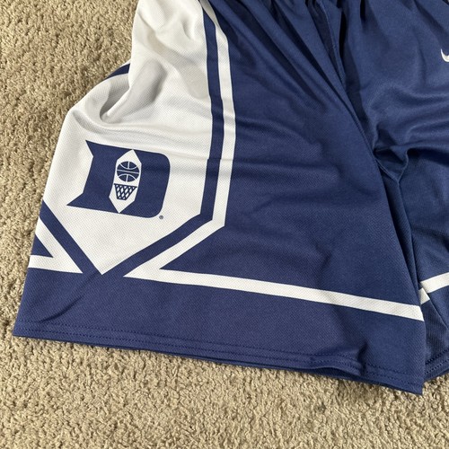 Pantalones Cortos De Colección Duke Blue Devils Hombres Medianos Azul Blanco Equipo Nike Hecho en EE. UU. Y2K - Imagen 6 de 10