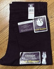 NWT Gloria Vanderbilt Jeans Amanda Classic Fit Stretch Tummy Look Slimmer 10