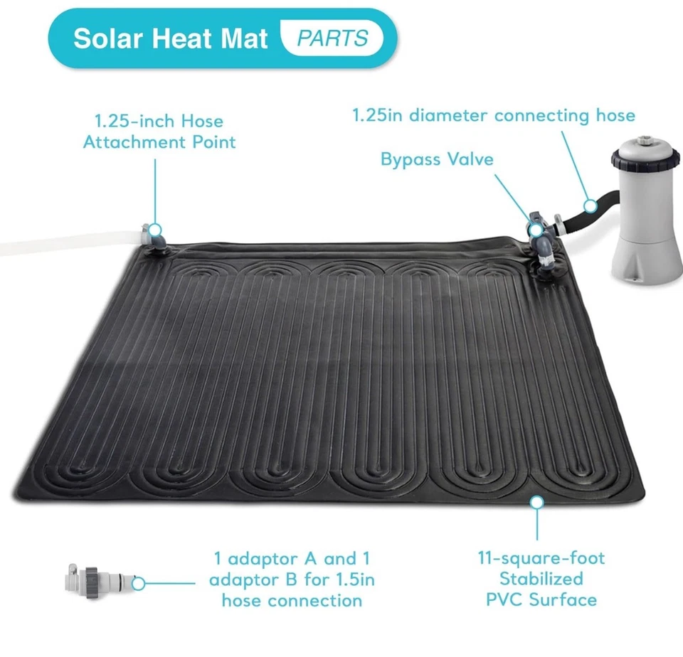 Intex Pool Heater Panel Solar Energy Eco-Friendly Perfect Size Summer - Image 4 of 4