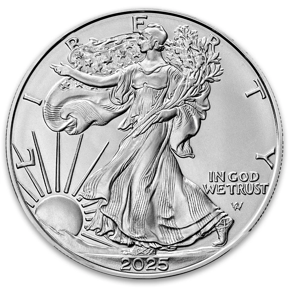 $1 American Silver Eagle Coin 1 oz BU - Random Year - US Mint