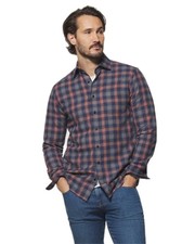 johnnie-O Zula Top Shelf Button Up Shirt Wake/M Blue