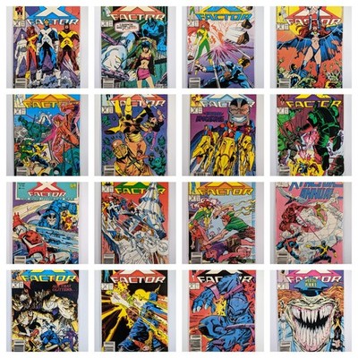  Marvel X-Factor Comic Lot of 38 1st Team Original X-Men Keys Mid Grade Raw