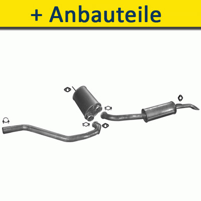 Auspuff Auspuffanlage+ für CITROËN BX KOMBI 1.6 1.9 /105/125/95PS 1986-1994