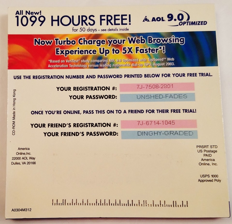 Vintage AOL Collectable CDROM mailers/Advertising Materials eBay