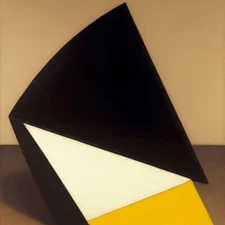 Medium Abstract Painting 2x2 ft. Post-Modernism Geometric Demrin Cubism II NEW