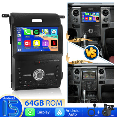 For Ford F-150 2013 2014 Android 15 Car GPS Navi Radio Stereo 2+64GB CARPLAY BT