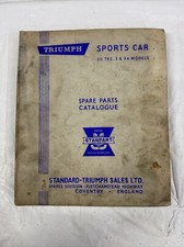 Triumph Tr2 Tr3 Tr3a Original Spare Parts Catalogue