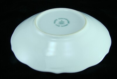 Lipper & Mann L & M Fine China WHITE CHAMPAGNE Cup & Saucer Set(s