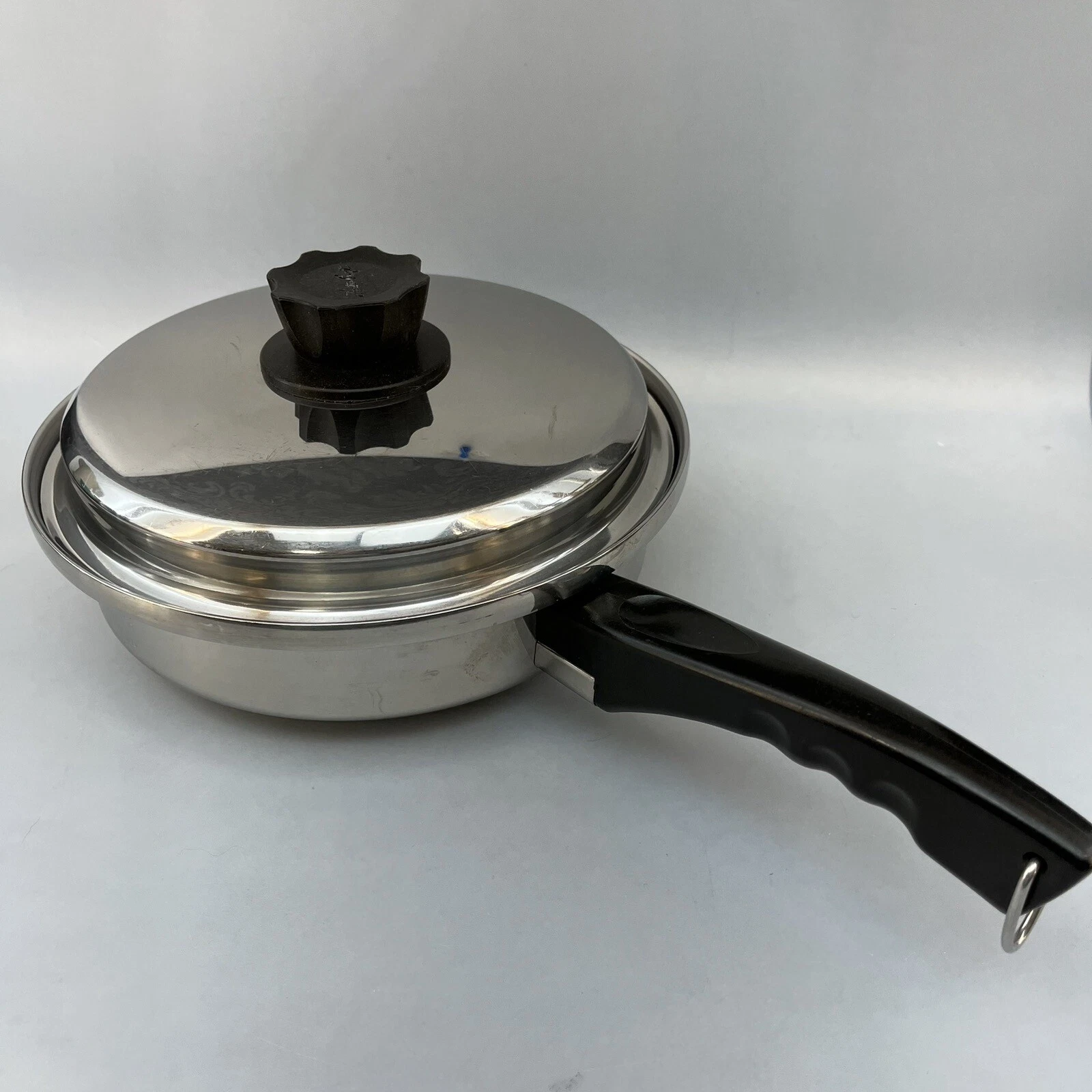 Lustre Craft Cookware 8.5” Sauce Pot Pan W/ Lid Stainless Steel Kitchen Craft
