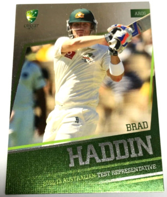 2012-13 SE BIG BASH CRICKET CARD AUST. REPRESENTIVE CARD AR6 BRAD HADDIN