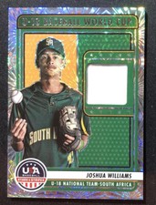 2023 USA Baseball Stars & Stripes Joshua Williams Fireworks Relic Card #U18-JW