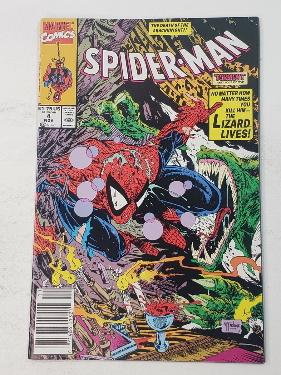 Spider-Man 4 NEWSSTAND Todd McFarlane Marvel Comics Copper Age