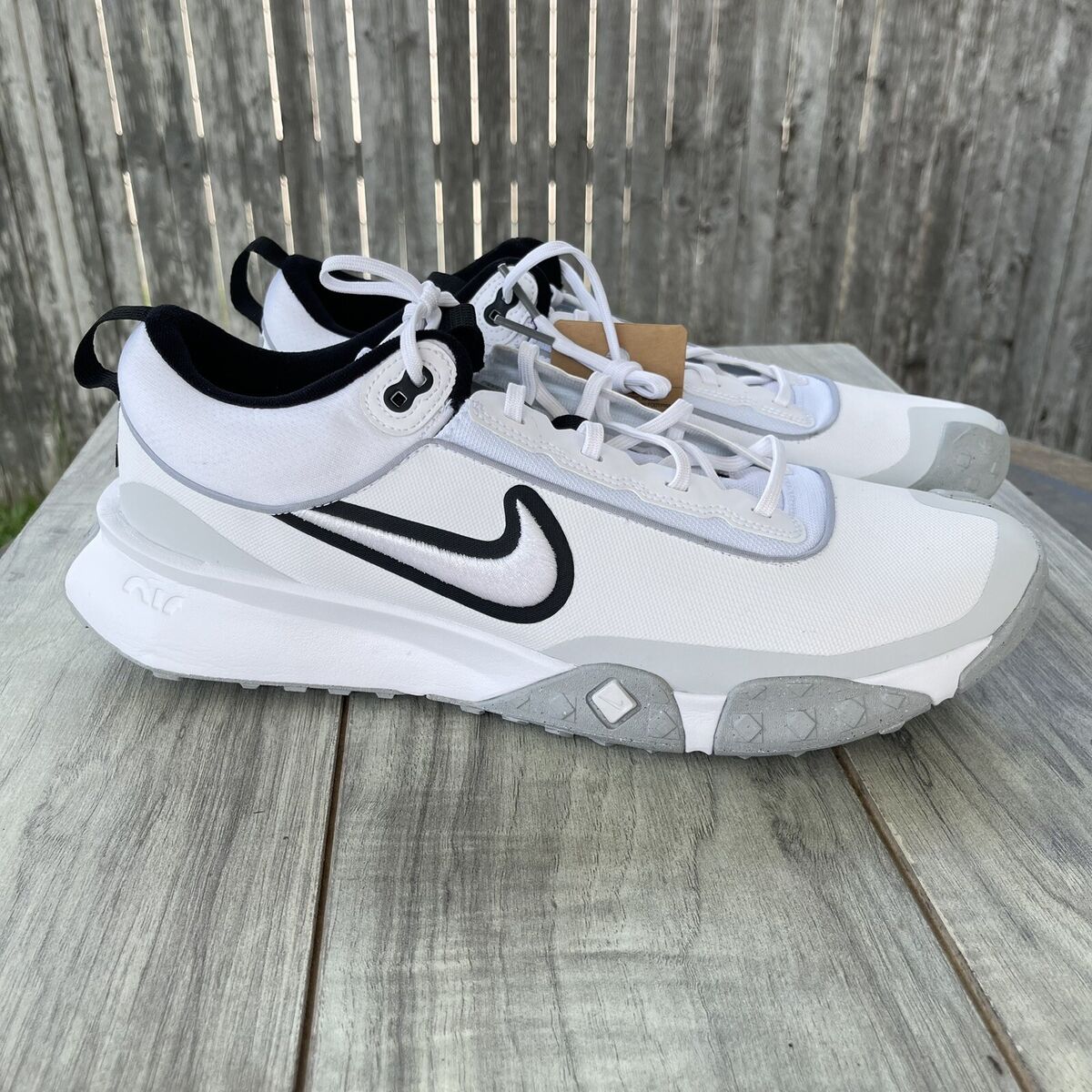 Nike Air Diamond Varsity Turf Baseball Cleats Men 11.5 White Nike Air Diamond Varsity Turf Baseball Cleats Men 11.5 White