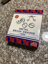 Metal Brain Drains Puzzles