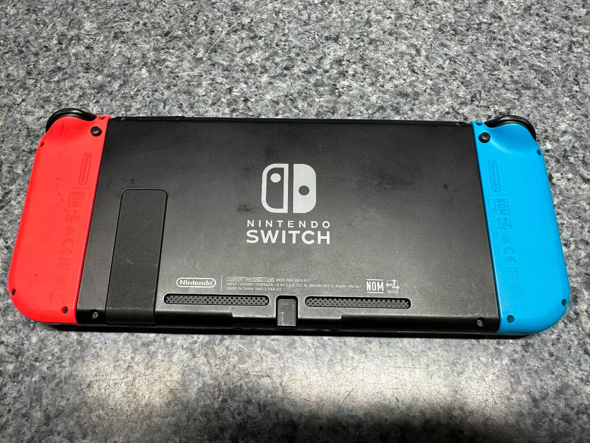 Nintendo Switch - Neon Red/Neon Blue 32GB Handheld Black Console HADSKABAA