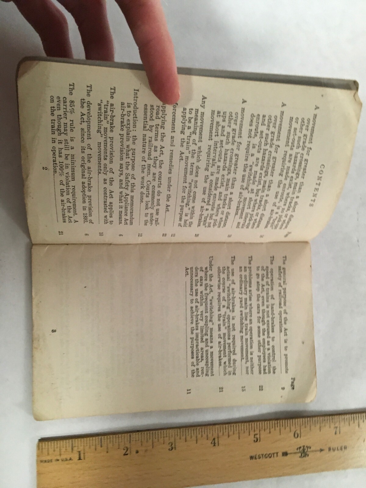 VINTAGE RAILROAD EMPLOYEE BOOK AIR BRAKE PROVISIONS FEDERAL SAFETY