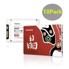 10PACK Fanxiang 128GB SSD 2.5''SATA SSD 6Gb/s 530MB/S Internal Solid State Drive