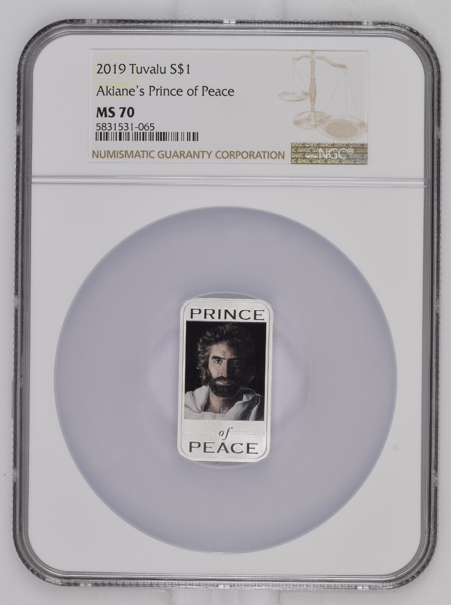 政宗 2019 Tuvalu Akiane's Prince of Peace Jesus Christian .999