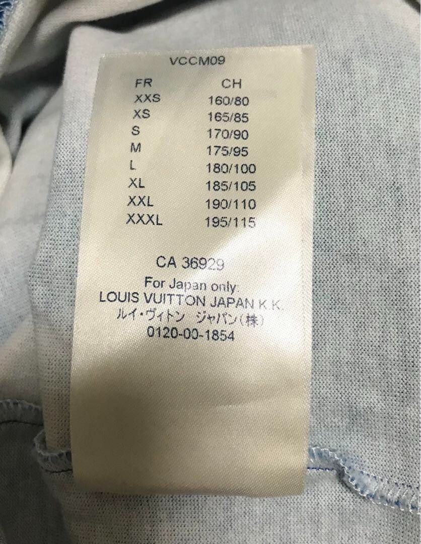 LOUIS VUITTON RM202 NFG HJY79W Cloud Print T-shirt XL Blue LOUIS VUITTON RM202 NFG HJY79W Cloud Print T-shirt XL Blue