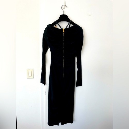 Versace Medusa Bodycon ruched midi dress black NWT RRP US$2800 - Picture 9 of 15