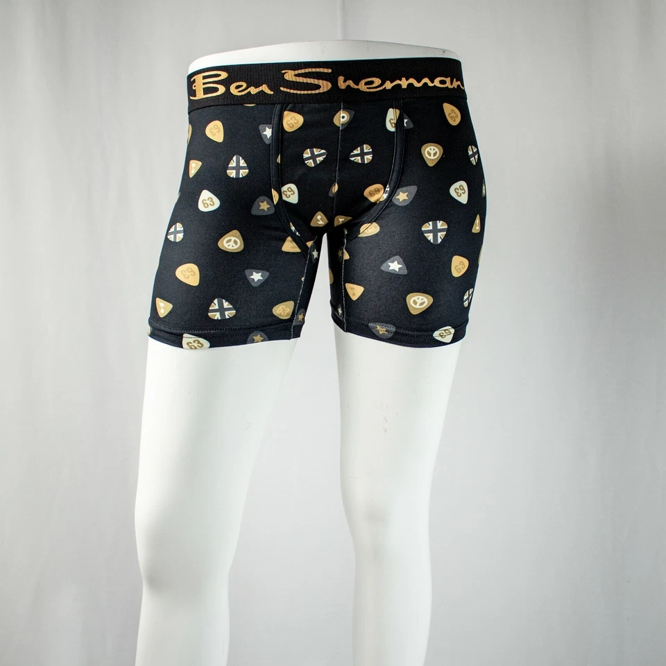 Nuevos calzoncillos boxer Ben Sherman rojo borgoña, negro, gris multicolor para hombre talla S Foto 3 de 4