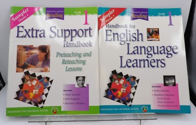 Two Houghton Mifflin Reading Theme 1 Sample Handbooks For Grade 1