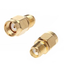 2 x SMA female To RP-SMA Male connect SMA to RP-SMA RF Connector Adapter USA