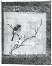 1988 Press Photo Bird on a Flowering Branch  - cva78267