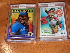 Topps Project70 Vladimir Guerrero Jr and Dennis Eckersley by Alex Pardee