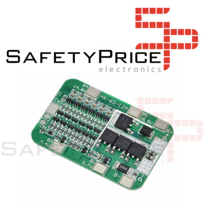 BMS 6s 12A Lithium Battery Protection Module 18650 22.2V