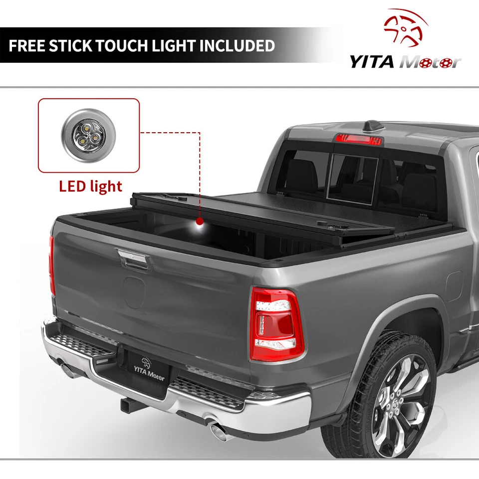 5.2FT Hard Tonneau Cover Tri-Fold For 2015-2026 Chevy Colorado GMC Canyon Truck - Image 4 of 4
