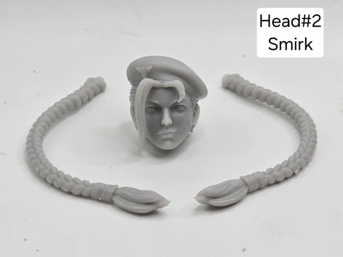 3d Printed Video Game SF CAMMY HEAD #2 1:12 6" GI Joe Classified/Marvel Legend