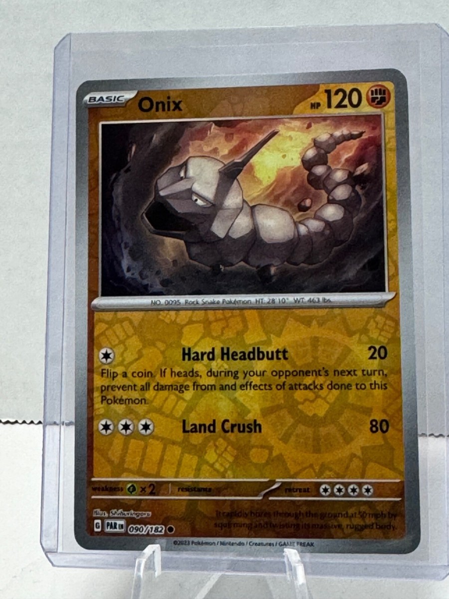 Pokemon - Onix - 090/182 - Paradox Rift - Reverse Holo - NM/M | eBay