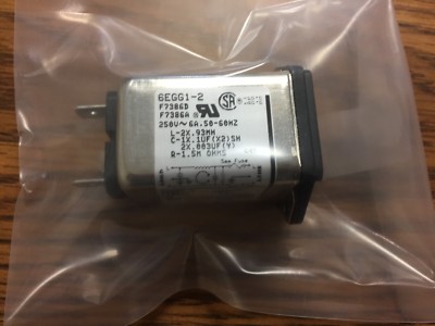 TE Connectivity/Corcom Filters 6EGG1-2, Power Entry Connector Receptacle