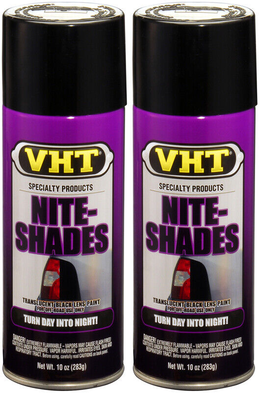 VHT Nite-Shades Lens Cover Translucent Black Paint (10 oz) - 2 P