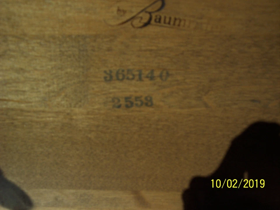 BAUMRITTER #365140 by Ethan Allen  Heirloom Nutmeg  MAPLE #2553 COFFEE TABLE  - Image 4 of 4