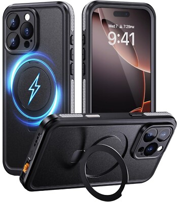 For iPhone 16 Pro Max 16 Plus Waterproof Case w Magsafe Screen Protector Cover