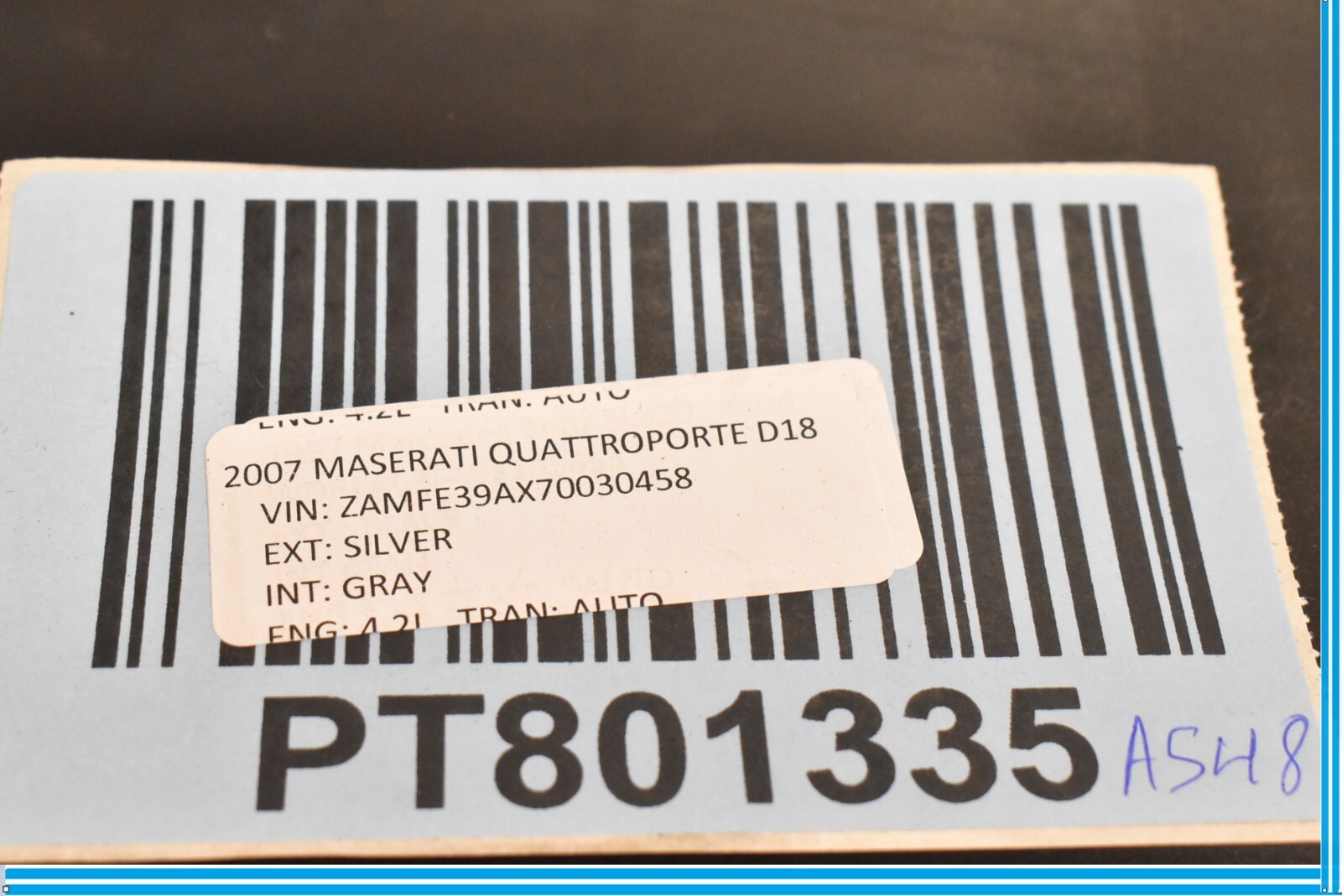 Maserati Quattroporte 2003-2008 Evap canister Charcoal P/N 220074