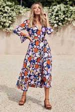 Mister Zimi Tamara Wrap Dress In Tulip Size 8 Excellent Condition 