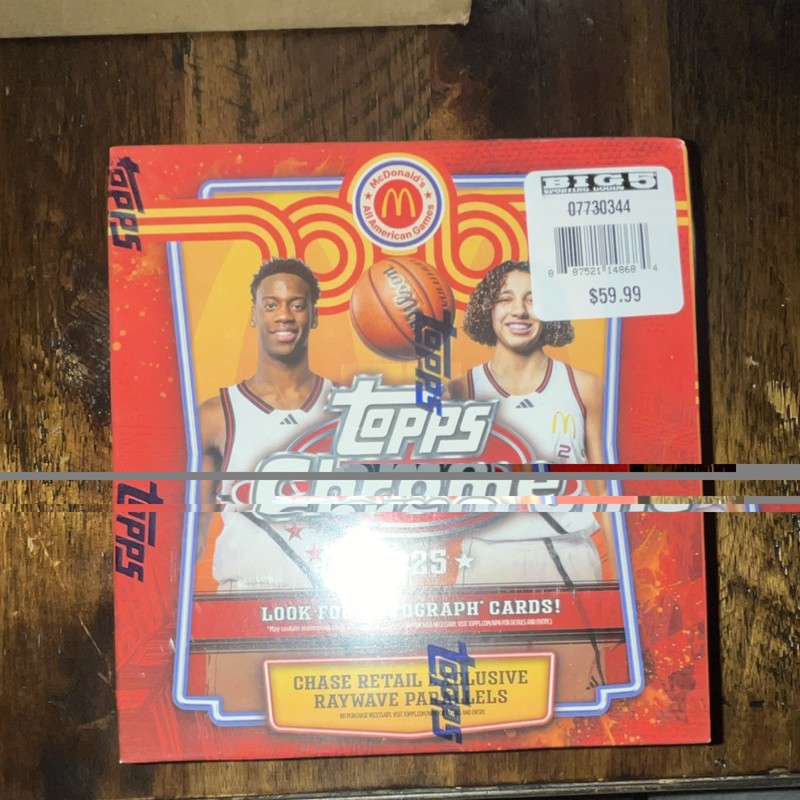 Topps 2024-25 Chrome McDonald's All American Games Basketball 25-Card Box