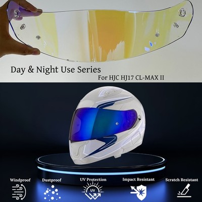 For HJC HJ17 IS-MAX II CL-MAX 3 / C90 / C91 Replacement Crash helmet Visor Clear