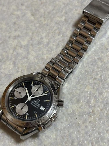 USED Omega Speedmaster 3511.50 Auto Chronograph Black Dial For Repair w/ Box F/S - Picture 6 of 19