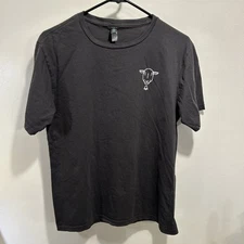 Bellwether Sheep Logo Graphic Print Charcoal Gray Short Sleeve T-Shirt S