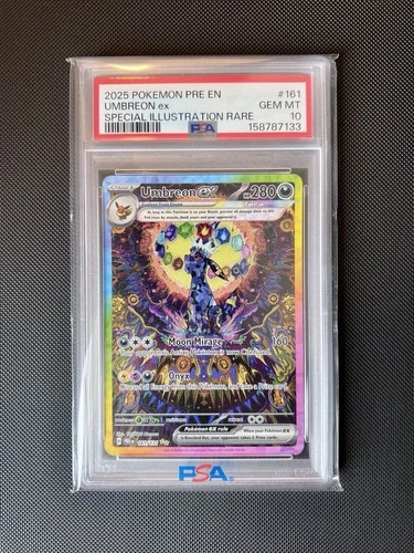 PSA 10 2025 Umbreon ex 161/131 Prismatic Evolutions SIR Holo