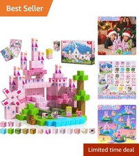 100-Piece Magical Princess Castle Magnetic Blocks - Safe STEM Learning for Kids
