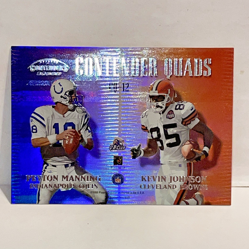 1999 Contenders Manning/Johnson/Couch/James Contender Quads Card#CQ-12 NM/Mint 