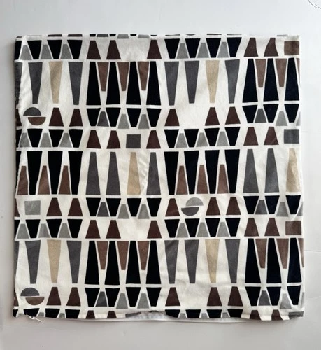 Ikea 20" Velvet 100% Cotton 'MALISEN' Pillow Cover Geometric MCM Design