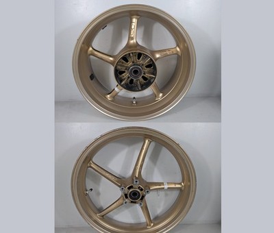 2012 07-12 Triumph Street Triple 675 Front Rear Wheel Rim Set Gold