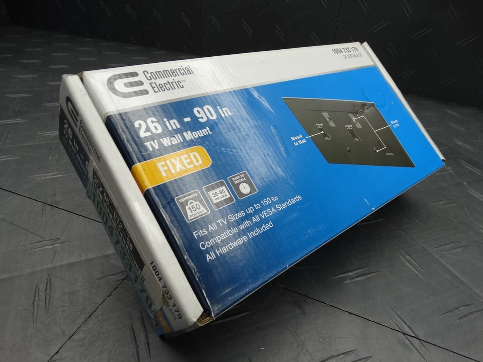 Commercial Electric Fixed TV Wall Mount for 26 in. - 90 in. TVs MB-19051N - Image 2 of 4